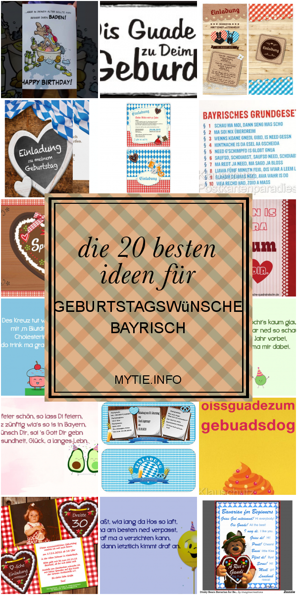Die 20 Besten Ideen Für Geburtstagswünsche Bayrisch